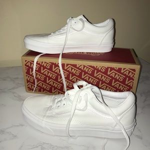 White Vans Size 8